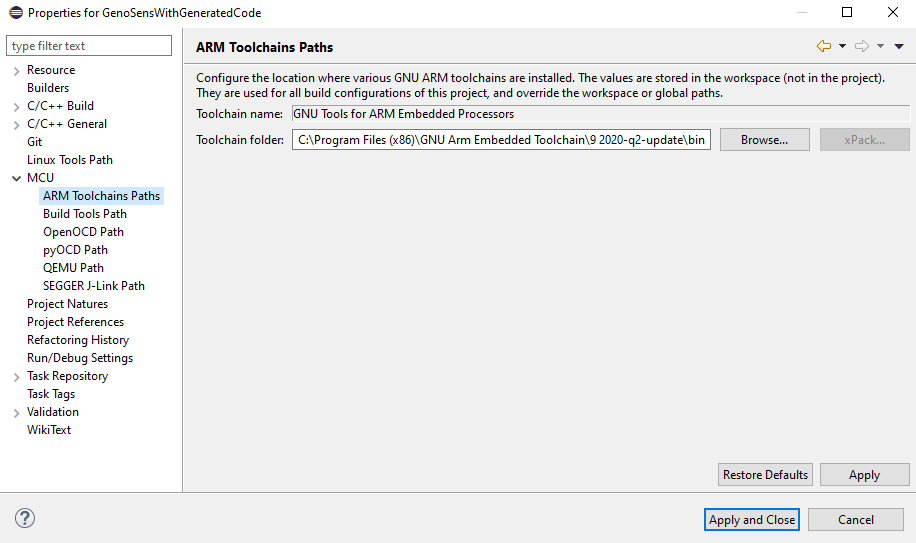 Eclipse Project Properties